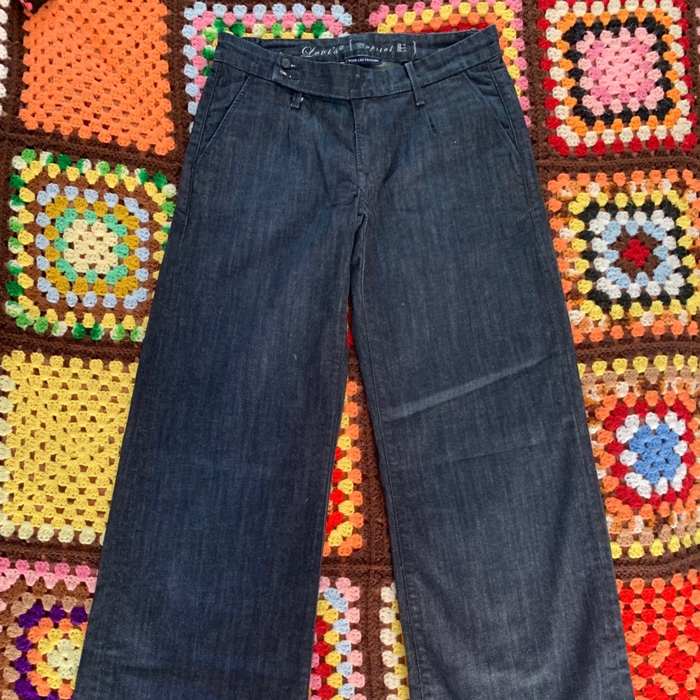 Levi’s Capital Wide Leg Dark Wash Jeans
